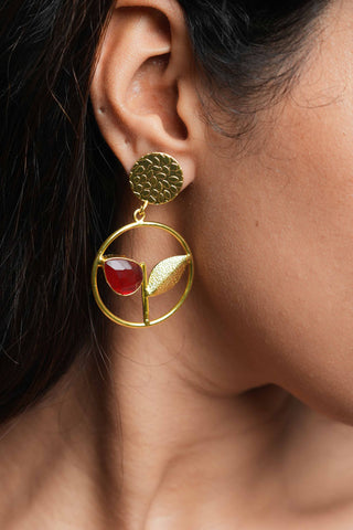 Scarlet Bloom Earrings