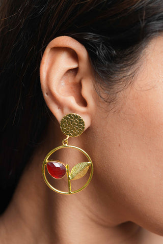 Scarlet Bloom Earrings