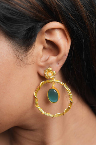 Rosé Wreath Earrings