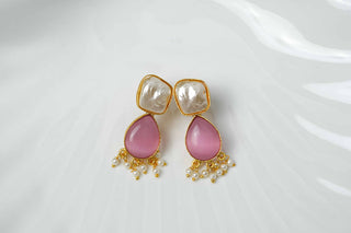 Pearl Anchor Earrings