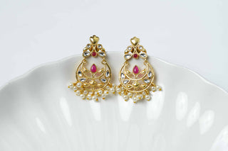 Suhana Pearl Kundan Earrings