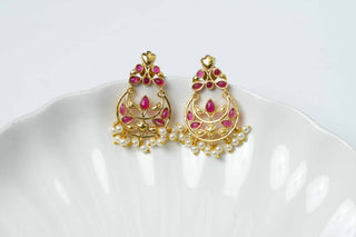 Suhana Pearl Kundan Earrings