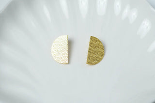 Solstice Half-Moon Studs