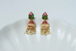 Lotus Charm Chandbali