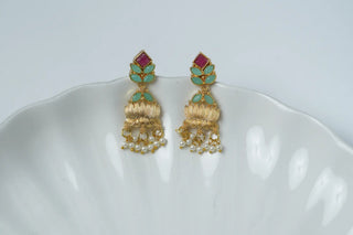Lotus Charm Chandbali