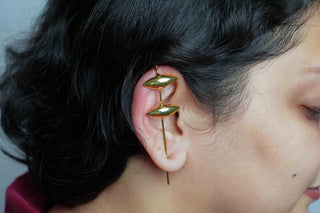 Golden Pod Earcuffs
