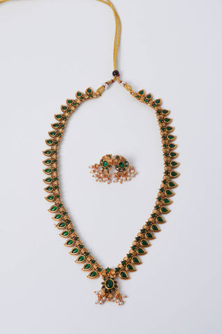 Mayura Drop Necklace Set