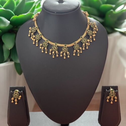 Tarangini Necklace Set - Emerald