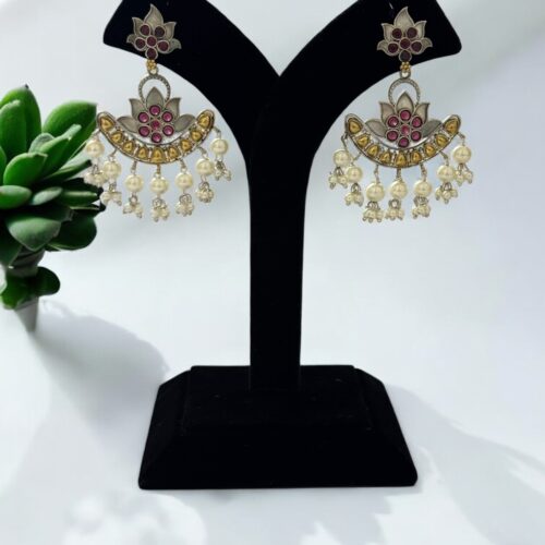 Aarambh Earrings - Ruby