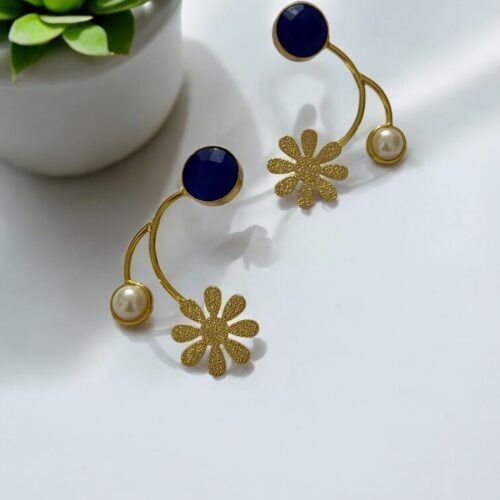 Flora Arc Drops - Royal Blue