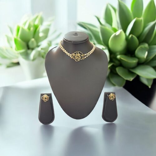Rosélia Pearl Choker Set - Green