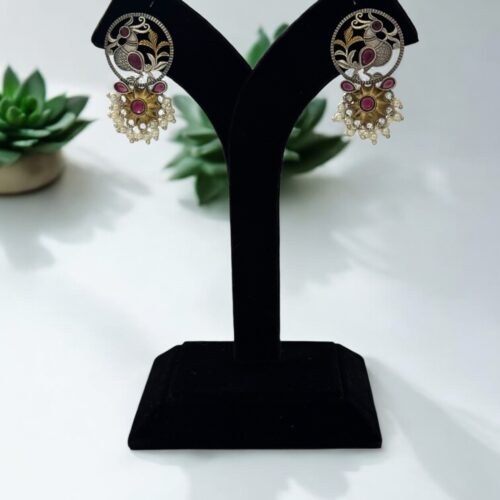 Pankhuri Earrings - Red