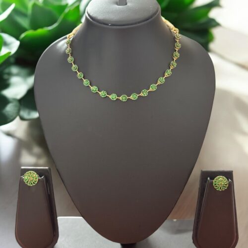 Aarohi Necklace Set - Emerald