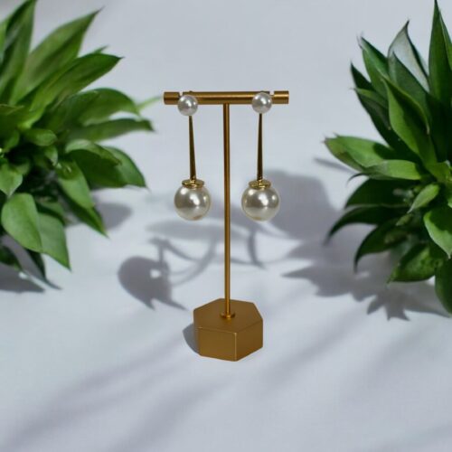 Elegance Drop Pearl Earings
