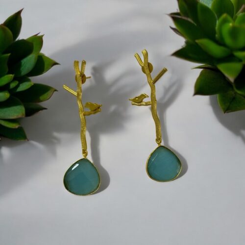Whispering Branch Earrings - Blue