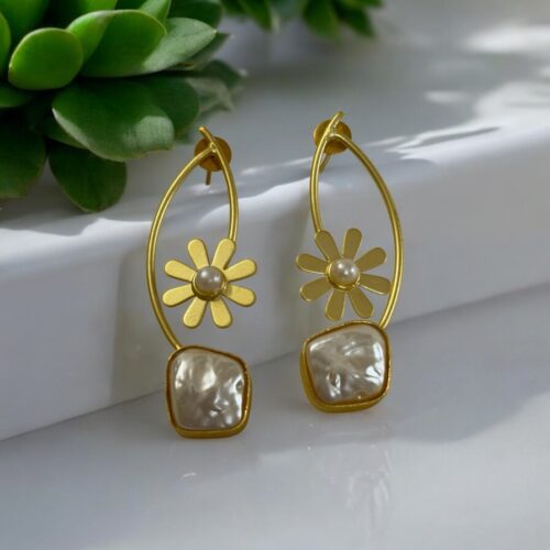 Pearl Blossom Earrings