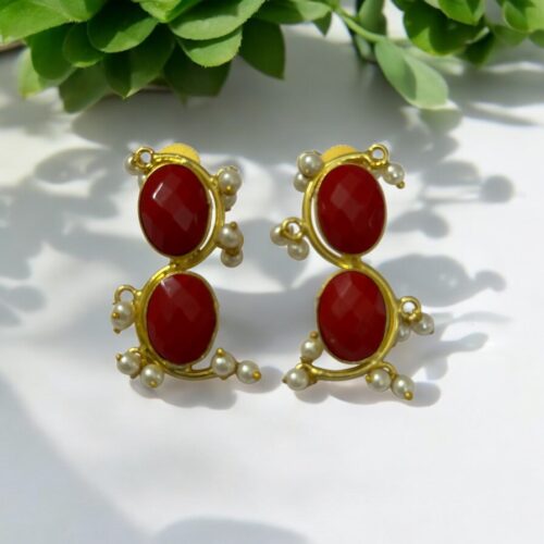 Noir Pearl Drops - Red