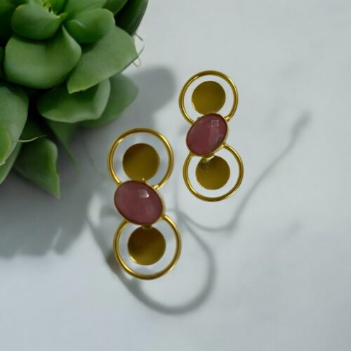 Nova Hoop Earrings - Pink