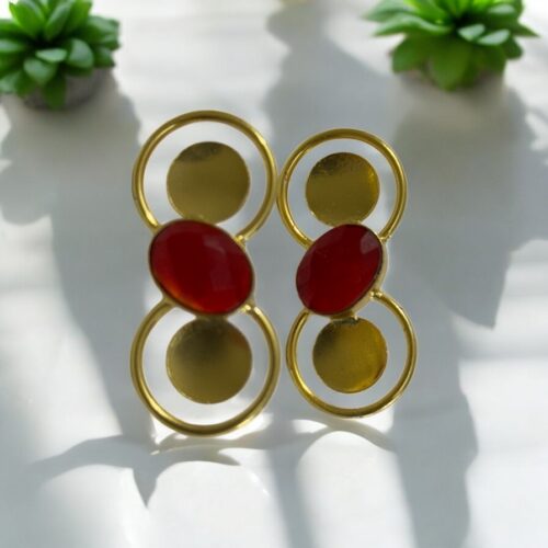 Nova Hoop Earrings - Orange