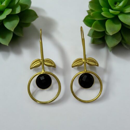 Cherry Bloom Earrings - Black