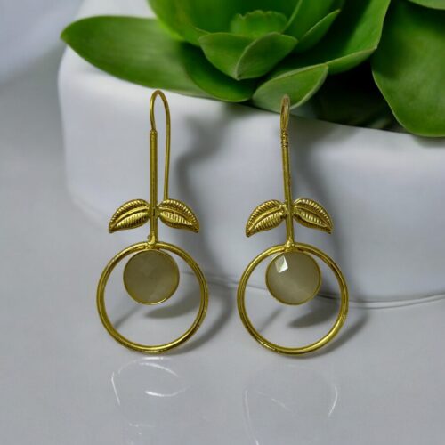 Cherry Bloom Earrings - White