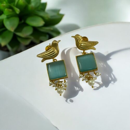 WhisperNest Earrings - Blue