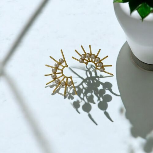 Solar Bloom Hoops