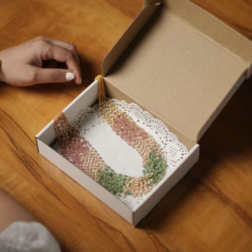 Pearl Cascade Necklace – Multicolor Luxe Edition